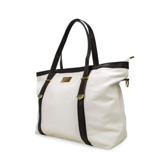 BADGLEY MISCHKA Anna vegan Leather Tote Travel Bag, purse XL Weekender - Picture 3 of 11